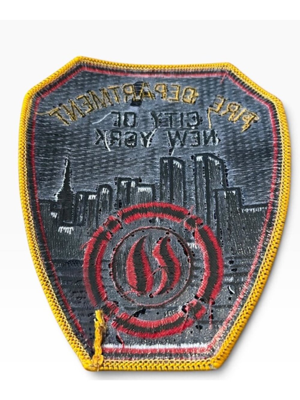 Vintage Fire Department City of New York Shield Iron On Embroidered Patch - Picture 2 of 2